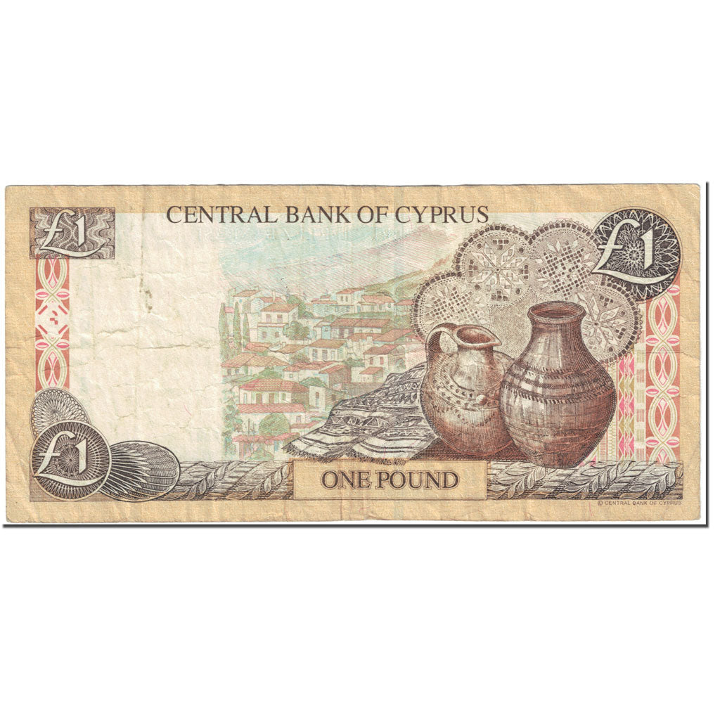 Banknote, Cyprus, 1 Pound, 2001, 2001-02-01, KM:60c, VG(8-10)