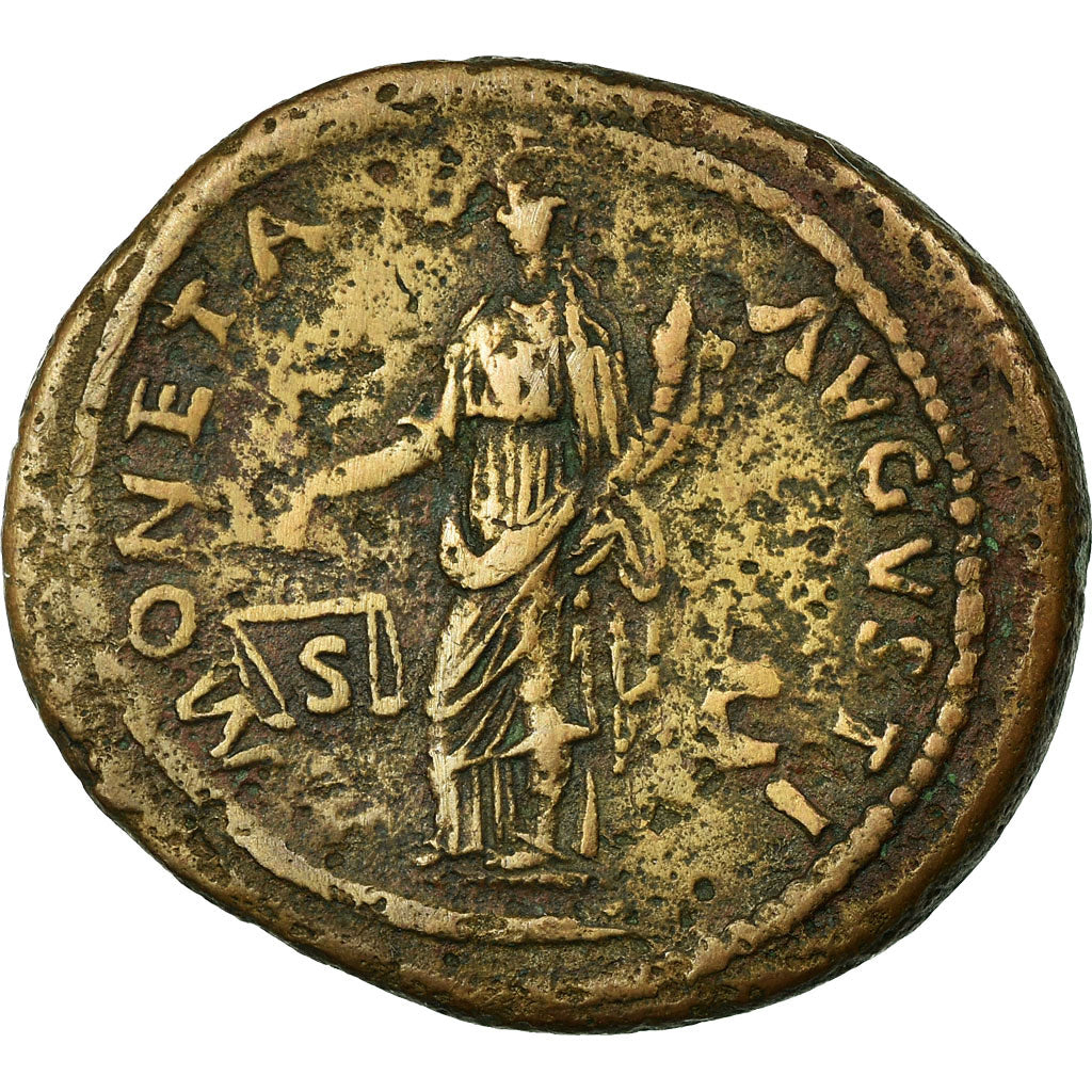 Coin, Domitia, As, Roma, AU(50-53), Copper, Cohen:329