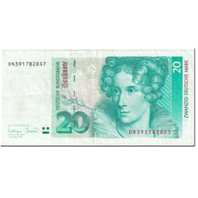 Banknote, GERMANY - FEDERAL REPUBLIC, 20 Deutsche Mark, 1993, 1993-10-01