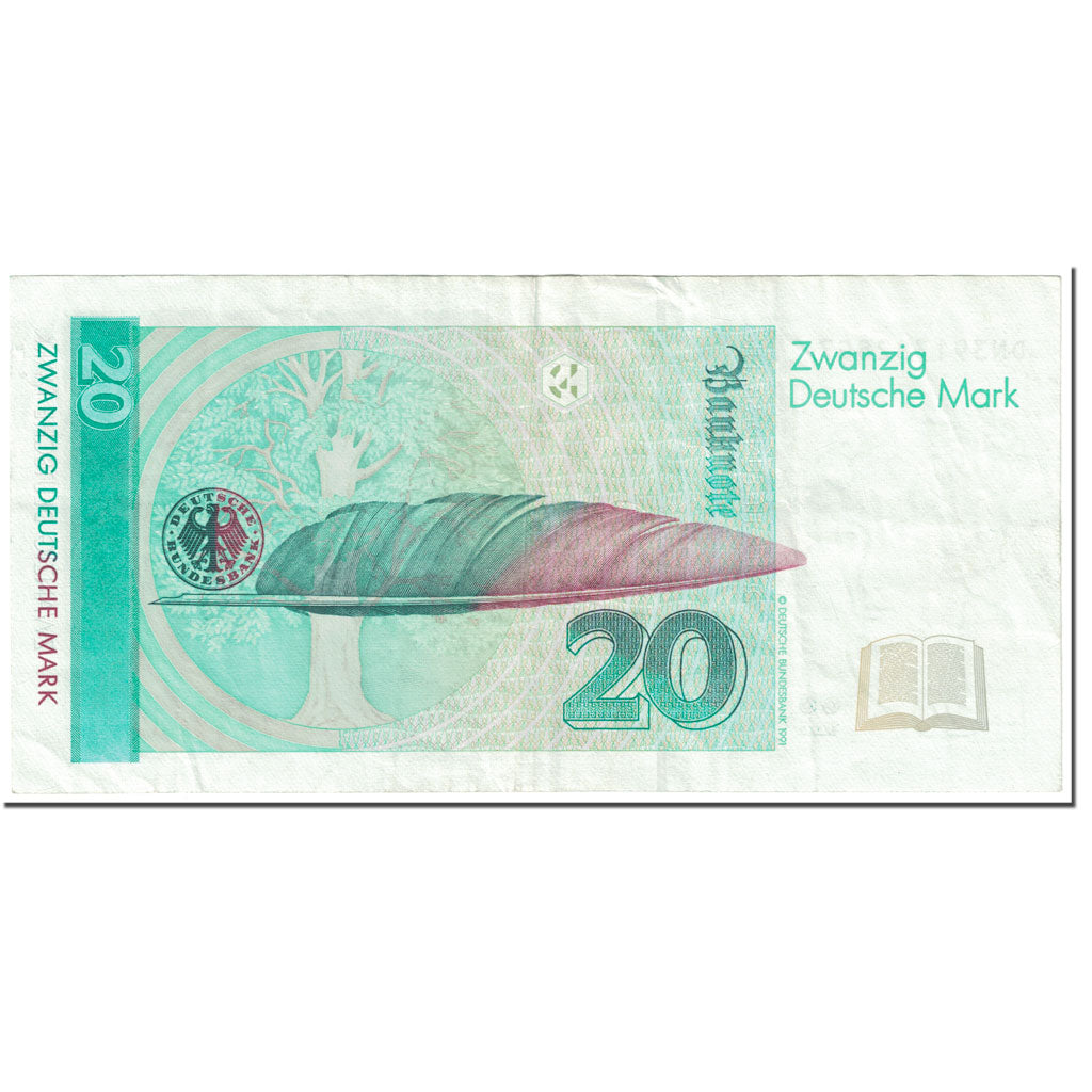 Banknote, GERMANY - FEDERAL REPUBLIC, 20 Deutsche Mark, 1993, 1993-10-01