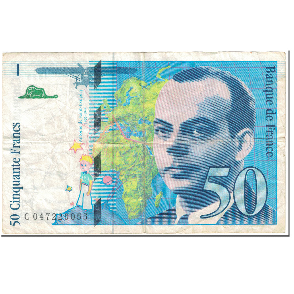 Francia, 50 Francs, St Exupéry, 1999, Undated (1999), BC, Fayette:73.5