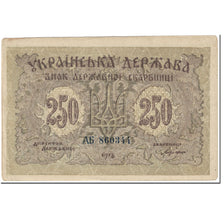 Geldschein, Ukraine, 250 Karbovantsiv, 1918, Undated (1918), KM:39a, SS