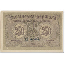 Banknot, Ukraina, 250 Karbovantsiv, 1918, Undated (1918), KM:39a, EF(40-45)