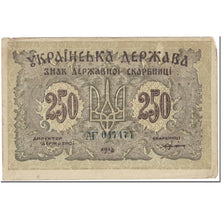 Banknote, Ukraine, 250 Karbovantsiv, 1918, Undated (1918), KM:39a, F(12-15)