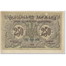 Banknote, Ukraine, 250 Karbovantsiv, 1918, Undated (1918), KM:39a, EF(40-45)