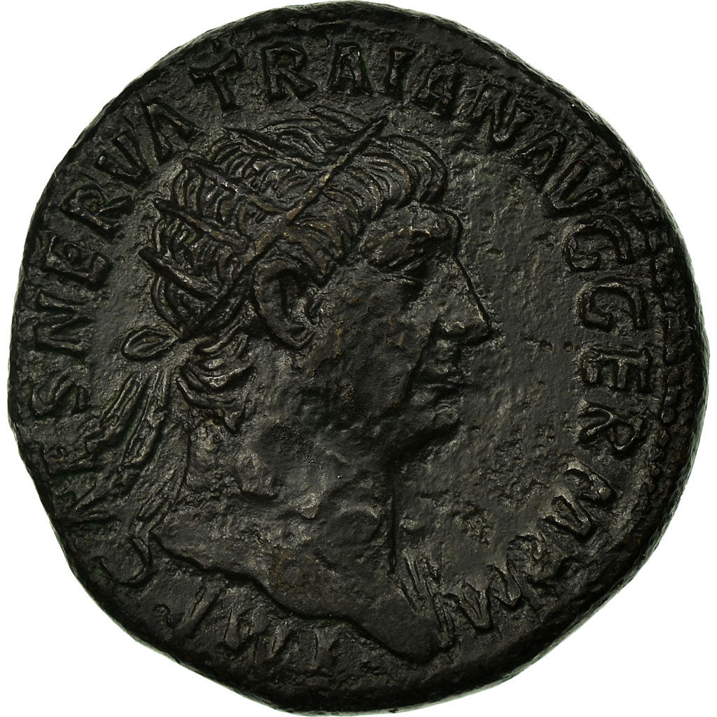 Coin, Trajan, Dupondius, Rome, AU(50-53), Copper, Cohen:639