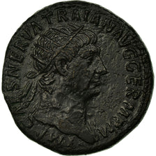 Munten, Trajan, Dupondius, Rome, ZF+, Koper, Cohen:639