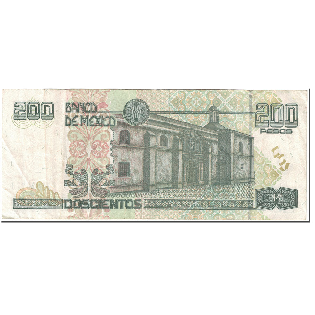 Billete, 200 Pesos, 2000, México, 2000-10-18, KM:119a, MBC