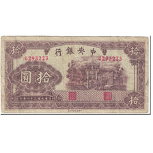 Banknote, China, 10 Yüan, 1942, Undated (1942), KM:247, VG(8-10)