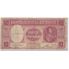 Banknot, Chile, 10 Pesos = 1 Condor, 1931, 1931-02-09, KM:92a, VG(8-10)