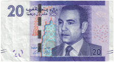 Banknote, Morocco, 20 Dirhams, 2012, Undated (2012), KM:74, EF(40-45)