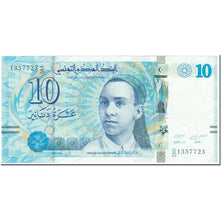 Banknot, Tunisia, 10 Dinars, 2013, 2013-03-20, KM:96, UNC(65-70)
