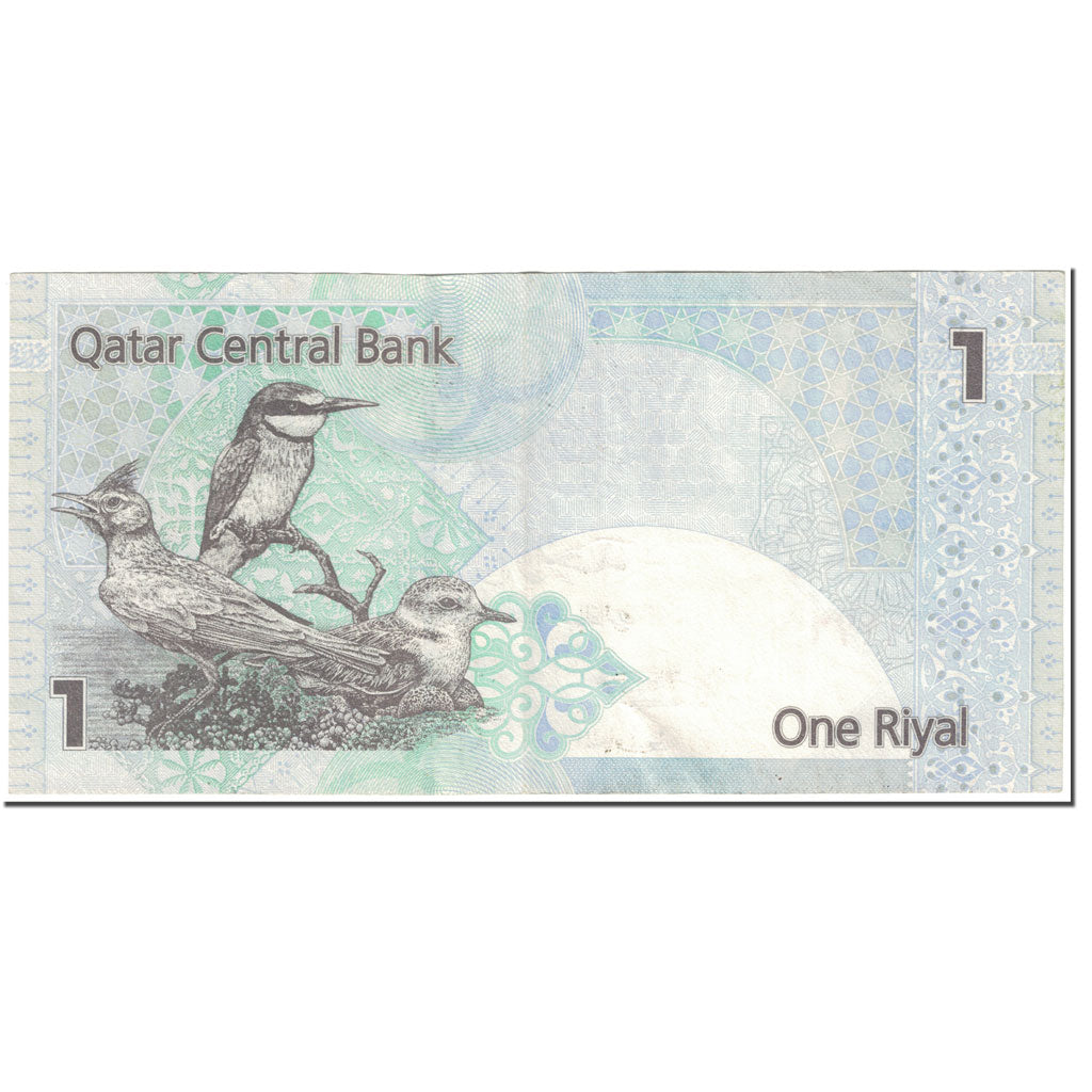 Biljet, Qatar, 1 Riyal, 2008, Undated (2008), KM:28, TTB