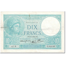 Frankreich, 10 Francs, Minerve, 1941, 1941-01-09, S, Fayette:7.27, KM:84