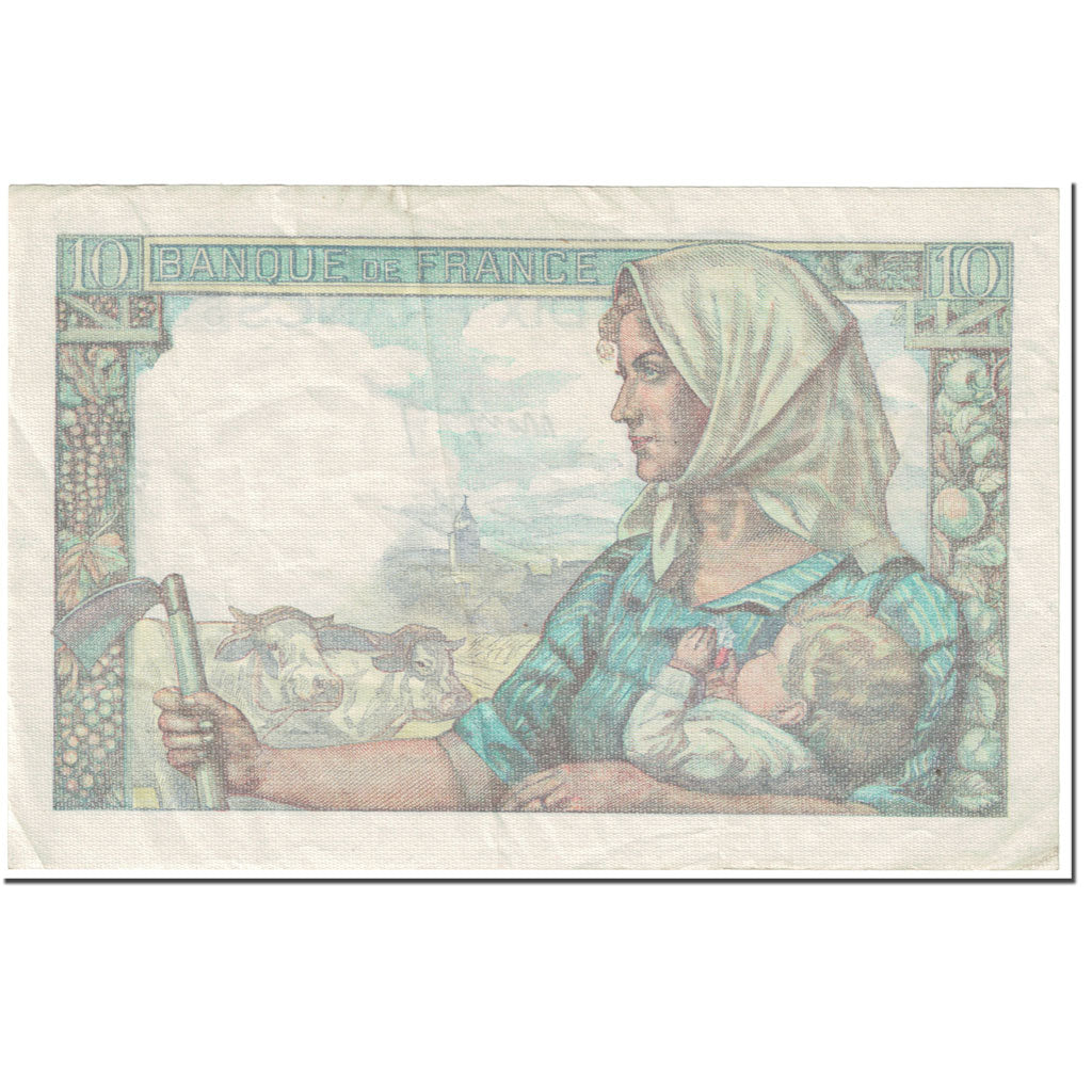 Francia, 10 Francs, Mineur, 1945, 1945-04-19, BC, Fayette:8.13, KM:99b