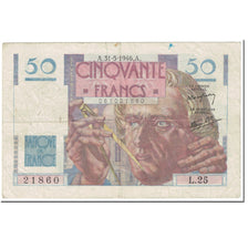 Francja, 50 Francs, Le Verrier, 1946, 1946-05-31, VF(20-25), Fayette:20.5