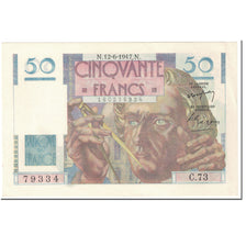 France, 50 Francs, Le Verrier, 1947, 1947-06-12, UNC(63), Fayette:20.8, KM:127b