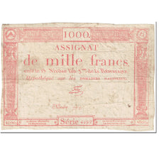 Francja, 1000 Francs, 1795, Ferz, 18 nivôse de l'an 3 - (7 janvier 1795).
