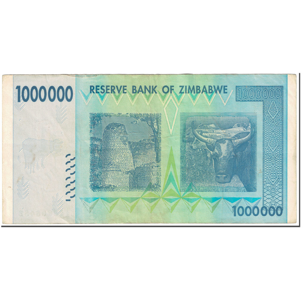 Banknote, Zimbabwe, 1 Million Dollars, 2008, Undated (2008), KM:77, VF(20-25)