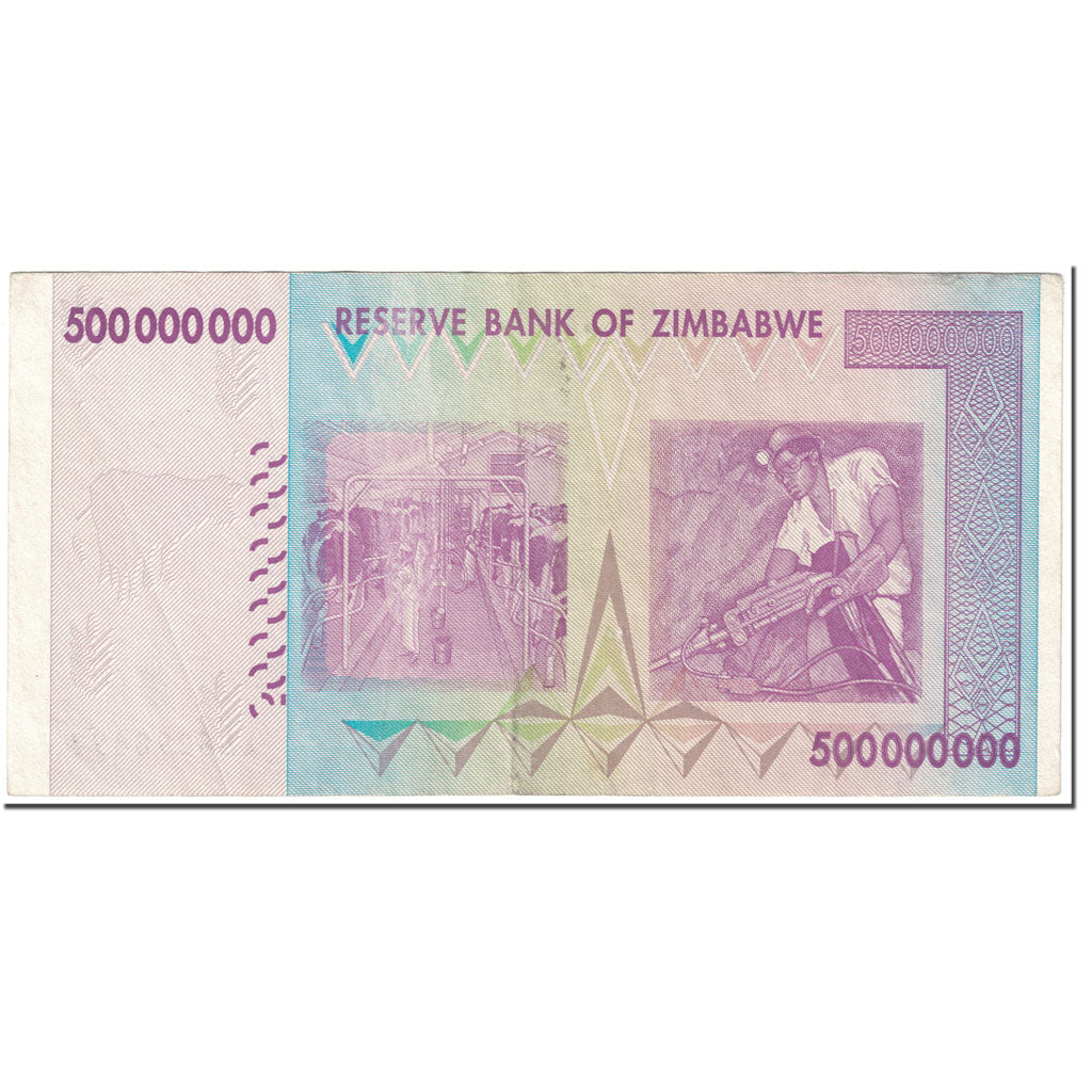 Banknote, Zimbabwe, 500 Million Dollars, 2008, Undated (2008), KM:82, EF(40-45)