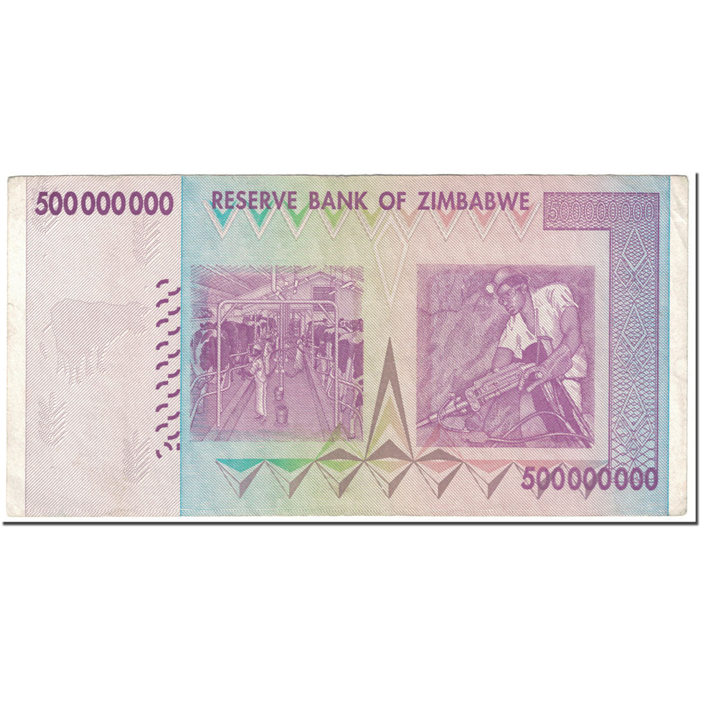 Banknote, Zimbabwe, 500 Million Dollars, 2008, Undated (2008), KM:82, EF(40-45)