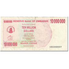 Banknote, Zimbabwe, 10 Million Dollars, 2008, 2008-01-01, KM:55a, VF(20-25)
