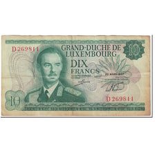 Banknote, Luxembourg, 10 Francs, 1967, 1967-03-20, KM:53a, VF(20-25)