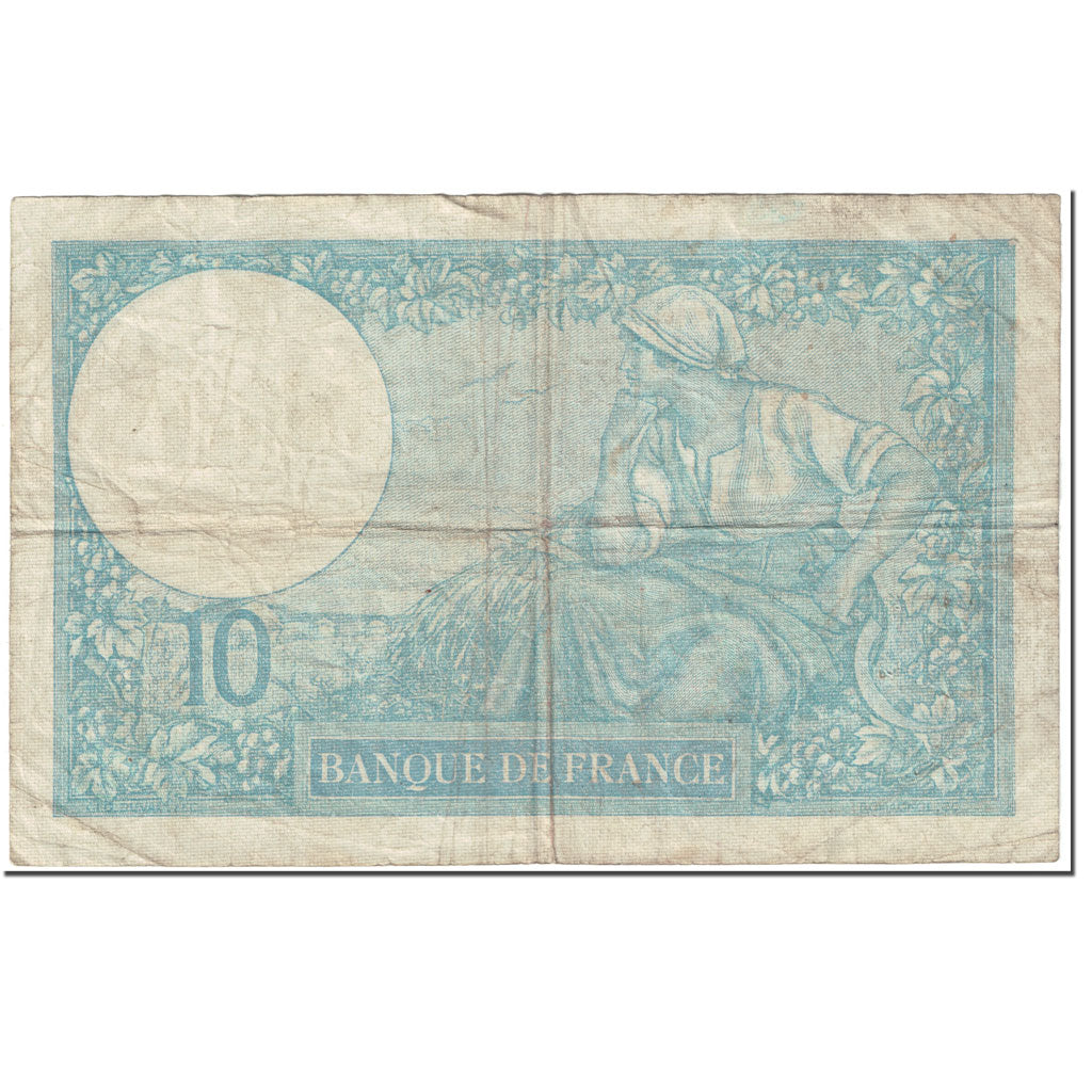France, 10 Francs, Minerve, 1940, 1940-12-26, B, Fayette:7.25, KM:84
