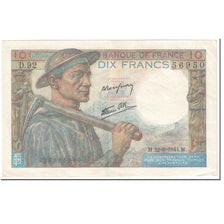 Frankreich, 10 Francs, Mineur, 1944, 1944-06-22, SS, Fayette:8.12, KM:99e