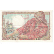 Frankrijk, 20 Francs, Pêcheur, 1944, 1944-02-10, TTB, Fayette:13.8, KM:100a