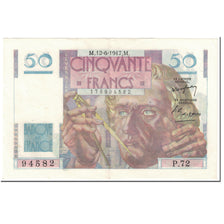 France, 50 Francs, Le Verrier, 1947, 1947-06-12, TTB, Fayette:20.8, KM:127b