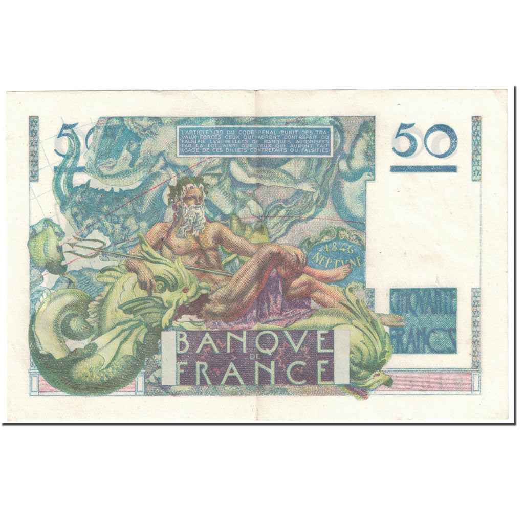 Frankreich, 50 Francs, Le Verrier, 1947, 1947-06-12, SS, Fayette:20.8, KM:127b