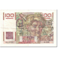Frankreich, 100 Francs, Jeune Paysan, 1954, 1954-04-01, SS, Fayette:28.43