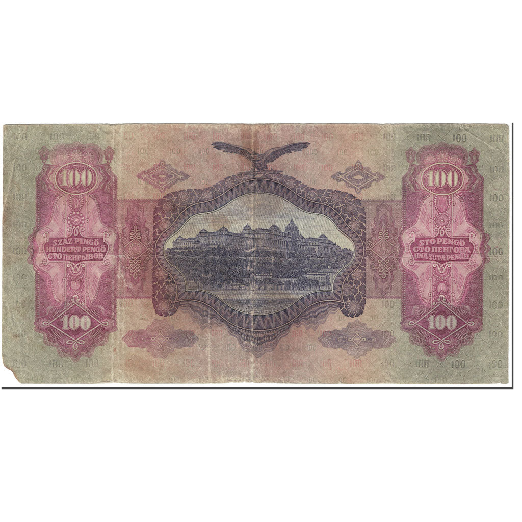 Banknot, Węgry, 100 Pengö, 1930, 1930-07-01, KM:112, VF(20-25)