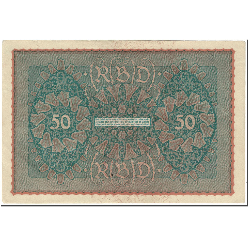Banknot, Niemcy, 50 Mark, 1919, 1919-06-24, KM:66, EF(40-45)