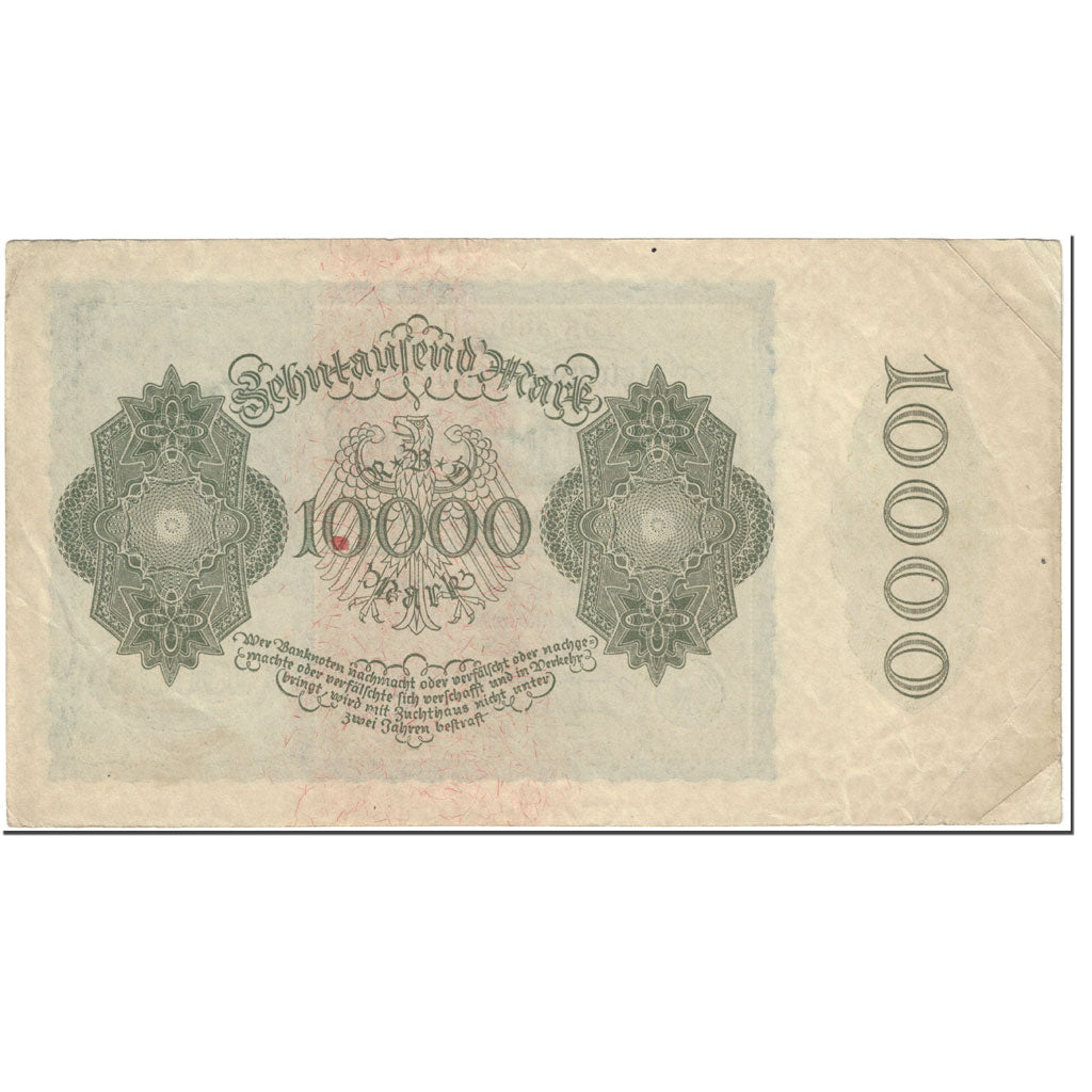 Banknot, Niemcy, 10,000 Mark, 1922, 1922-01-19, KM:72, VF(20-25)