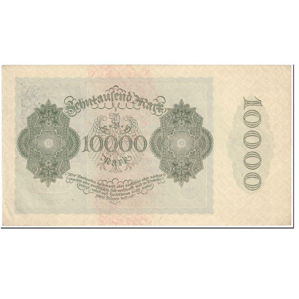 Banknote, Germany, 10,000 Mark, 1922, 1922-01-19, KM:72, AU(55-58)