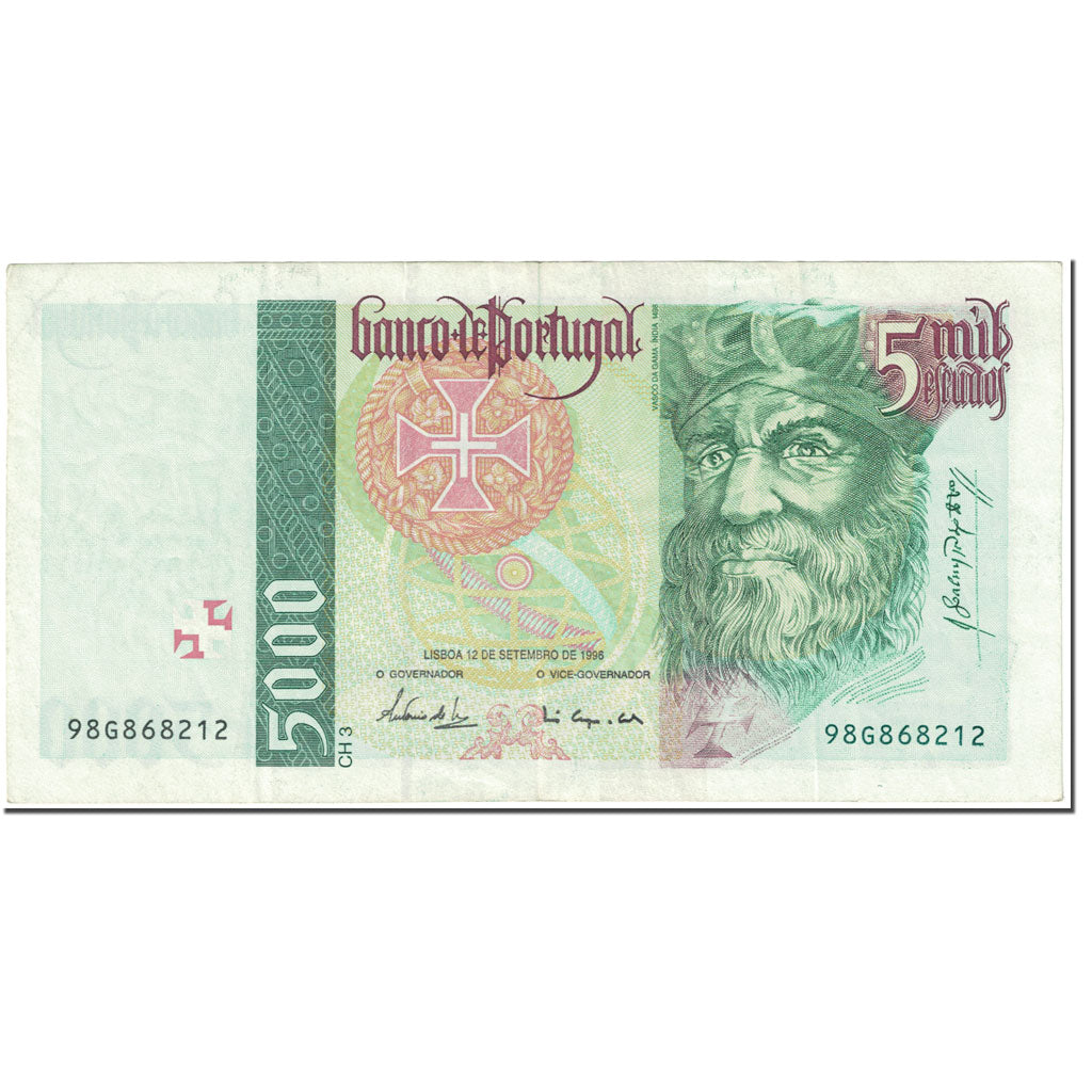 Banknote, Portugal, 5000 Escudos, 1996, 1996-09-12, KM:190b, EF(40-45)