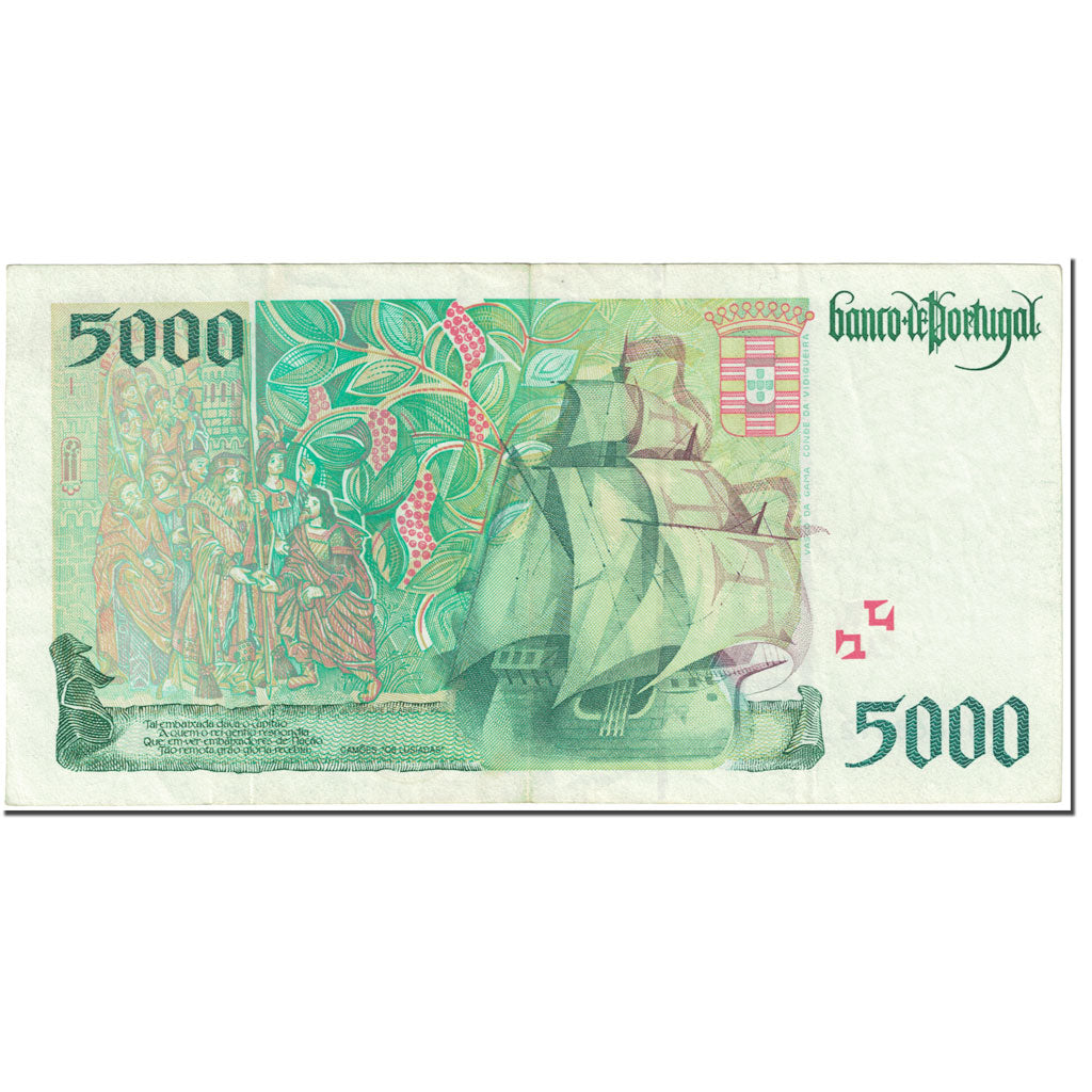 Banknote, Portugal, 5000 Escudos, 1996, 1996-09-12, KM:190b, EF(40-45)