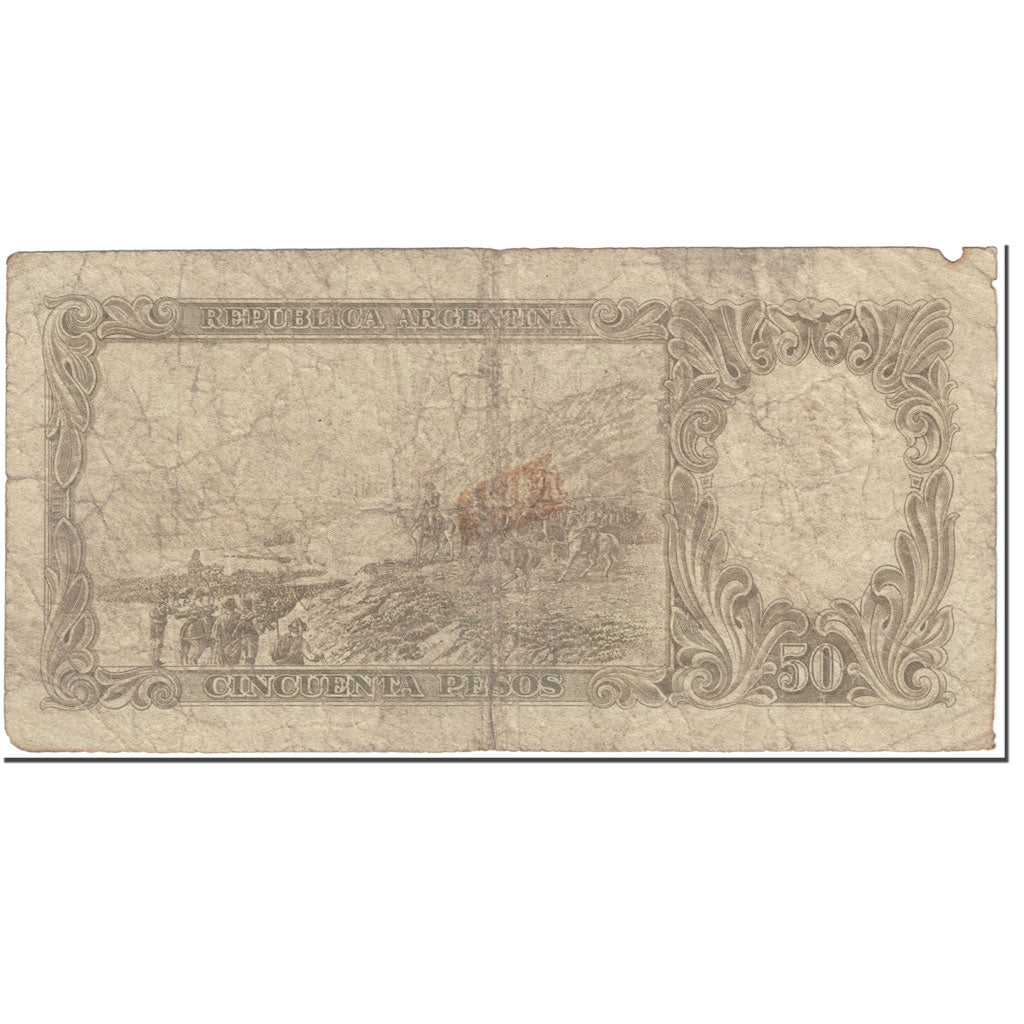 Banconote, Argentina, 50 Pesos, 1968-1969, undated (1968-69), KM:276, B