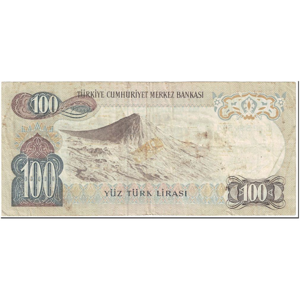 Geldschein, Türkei, 100 Lira, 1972, 15.5.1972-Old Date (1970-10-14), KM:189a, S