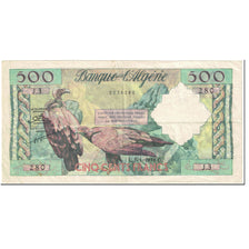 Nota, Argélia, 500 Francs, 1958, 1958-01-02, KM:117, VF(20-25)