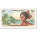 Banconote, Antille francesi, 10 Francs, 1964, Undated (1964), KM:8b, SPL-