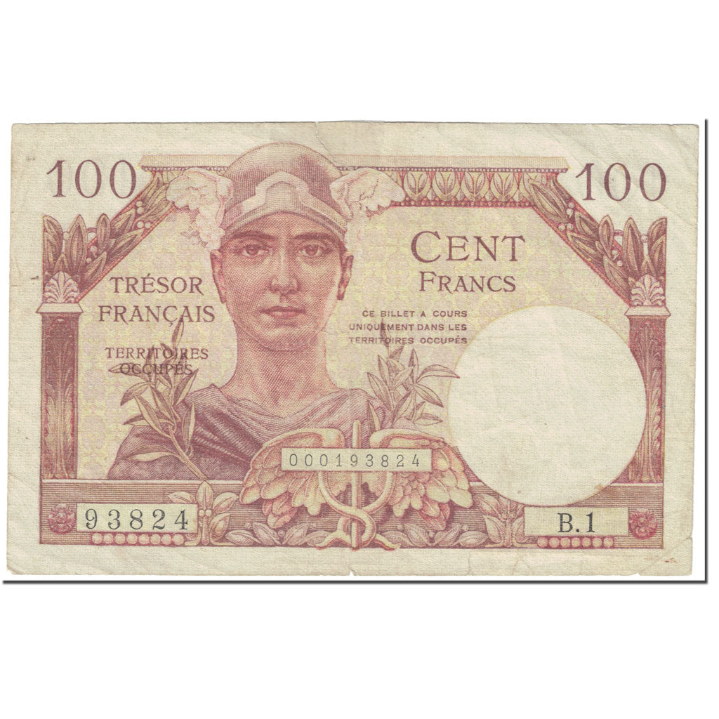 Frankreich, 100 Francs, 1955-1963 Treasury, 1955, Undated (1955), S+