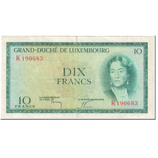 Billete, 10 Francs, 1954, Luxemburgo, Undated (1954), KM:48a, BC+