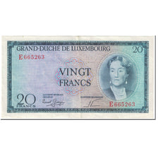 Banknote, Luxembourg, 20 Francs, 1955, Undated (1955), KM:49a, EF(40-45)