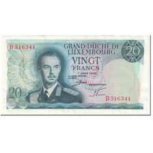 Geldschein, Luxemburg, 20 Francs, 1966, 1966-03-07, KM:54a, UNZ-