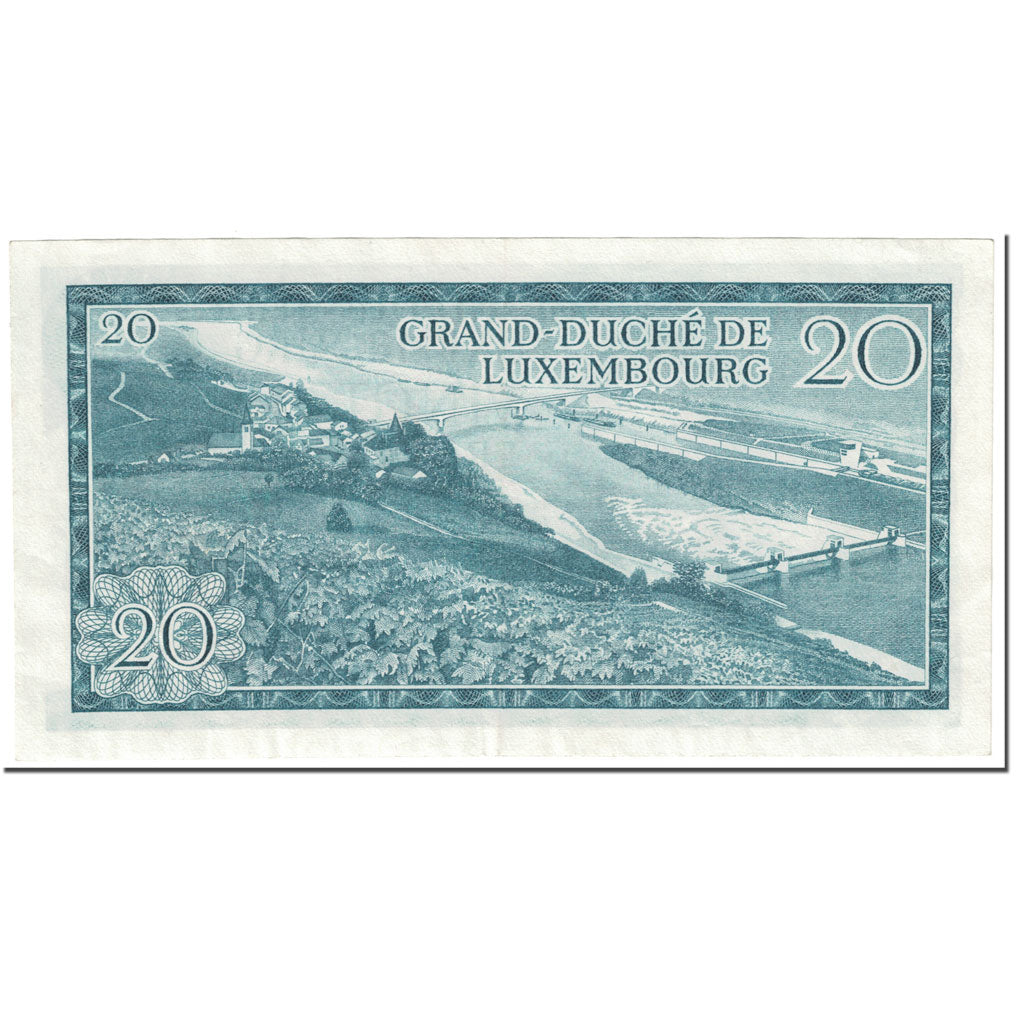 Banknote, Luxembourg, 20 Francs, 1966, 1966-03-07, KM:54a, UNC(63)