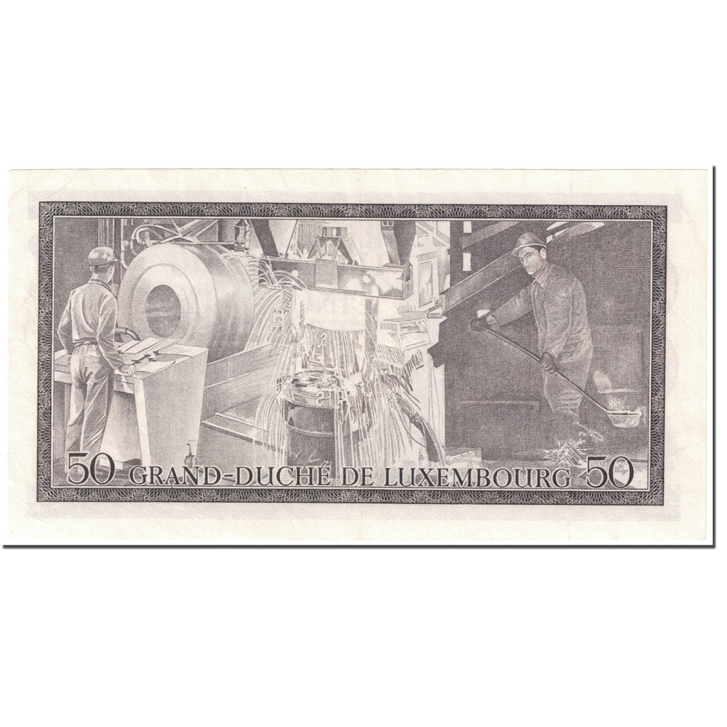 Banknote, Luxembourg, 50 Francs, 1972, 1972-08-25, KM:55b, UNC(63)
