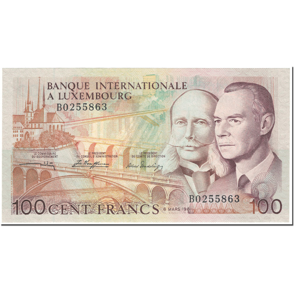 Banknote, Luxembourg, 100 Francs, 1981, 1981-03-08, KM:14A, UNC(65-70)